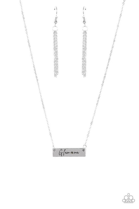 Paparazzi Necklace ~ The GLAM-ma - Silver