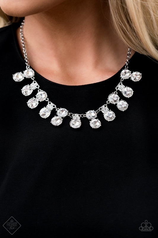 Paparazzi Necklace - Top Dollar Twinkle - White