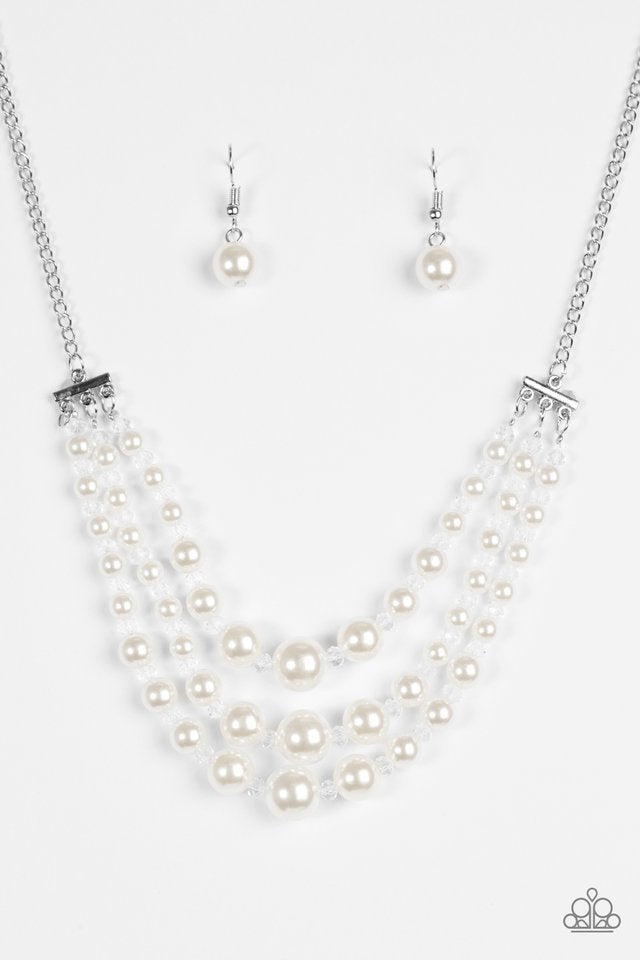 Paparazzi Necklace - Spring Social - White