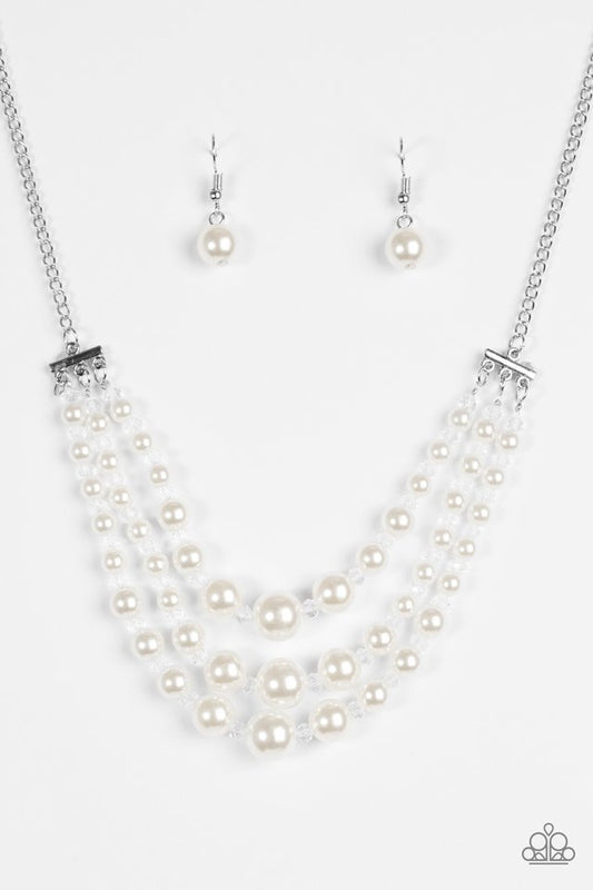 Paparazzi Necklace - Spring Social - White