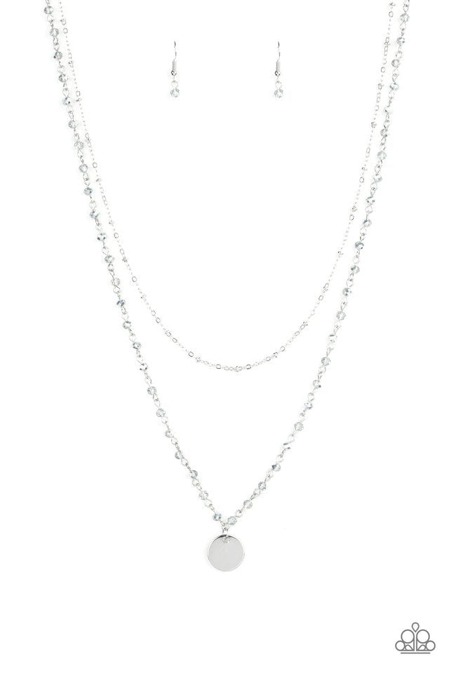 Paparazzi Necklace ~ Dainty Demure - Silver