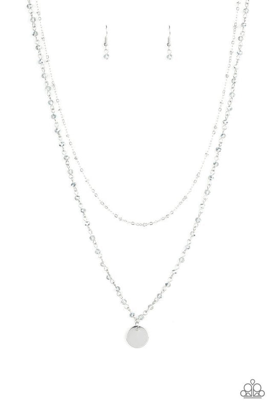 Paparazzi Necklace ~ Dainty Demure - Silver