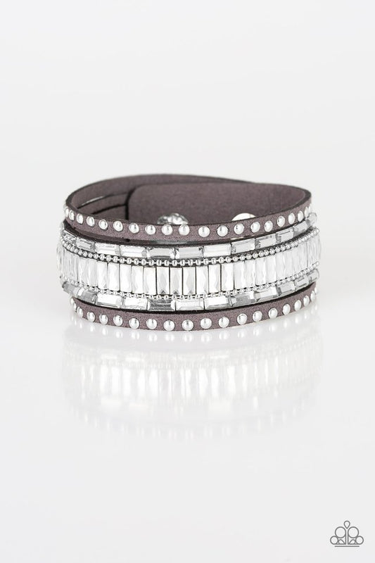 Rock Star Rocker - Silver - Paparazzi Bracelet Image