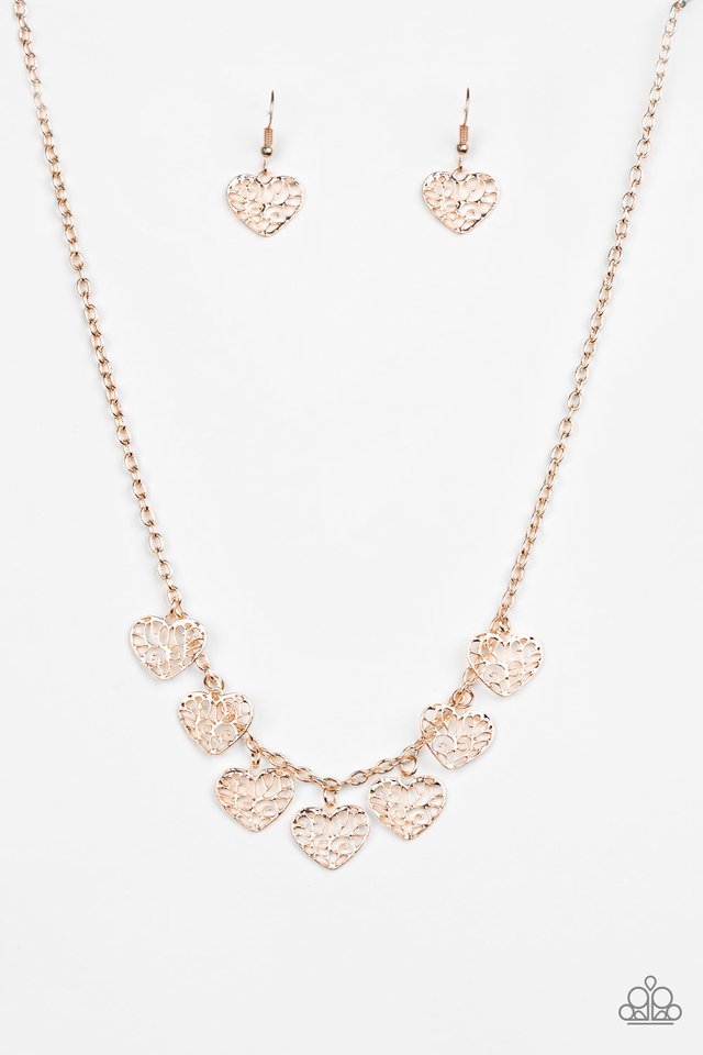 Paparazzi Necklace - Less Is AMOUR - Gold