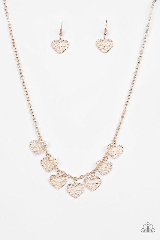 Paparazzi Necklace - Less Is AMOUR - Gold