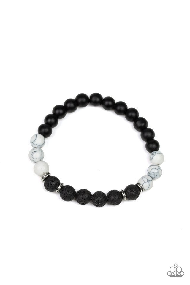 Paparazzi Bracelet ~ Karma - White