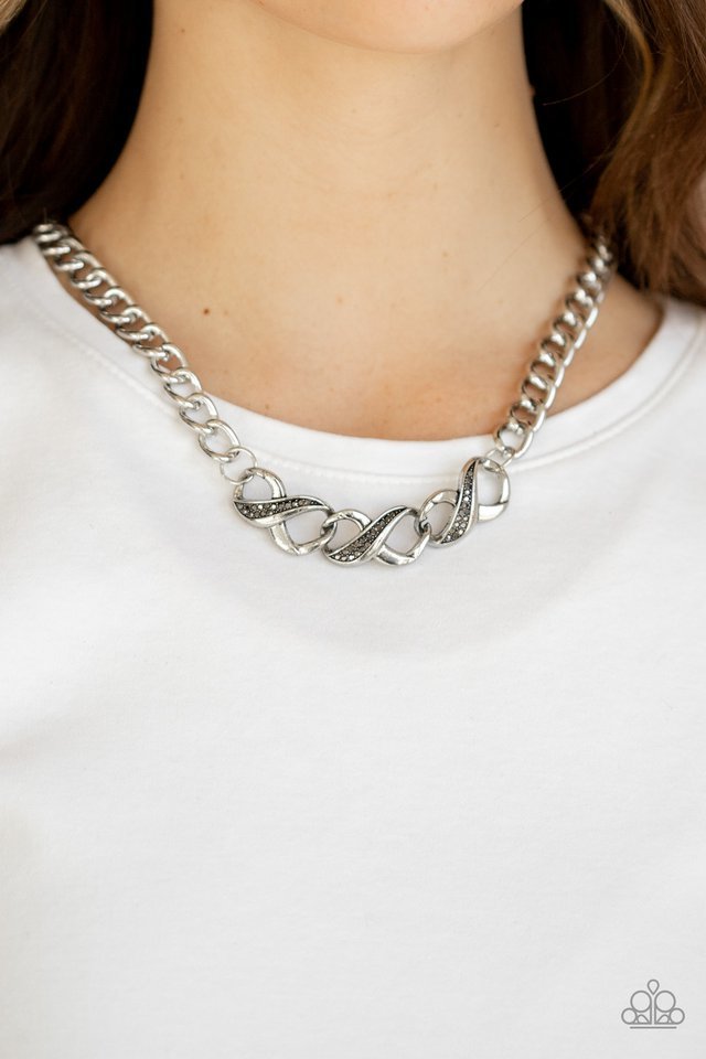 Paparazzi Necklace ~ Infinite Impact - Silver