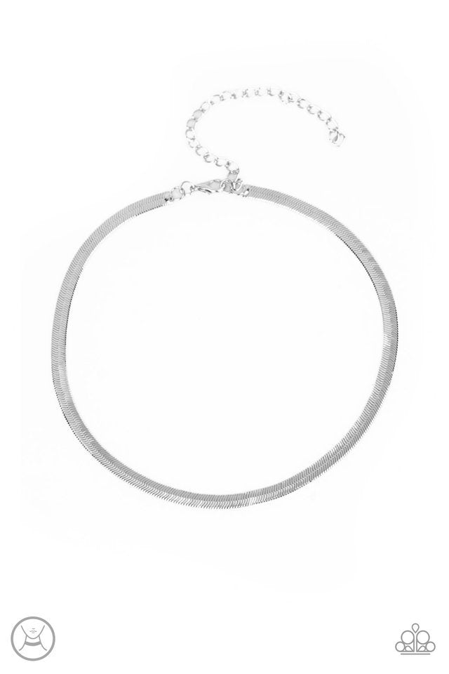 Paparazzi Necklace ~ Serpentine Sheen - Silver