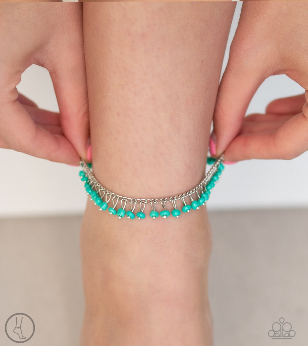 Paparazzi Anklet ~ Mermaid Mix - Blue