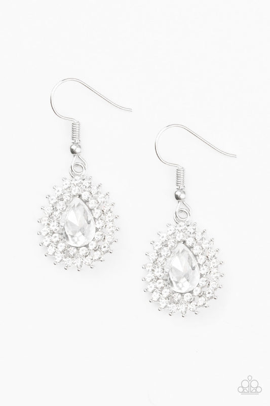 Paparazzi Earring ~ Star-Crossed Starlet - White