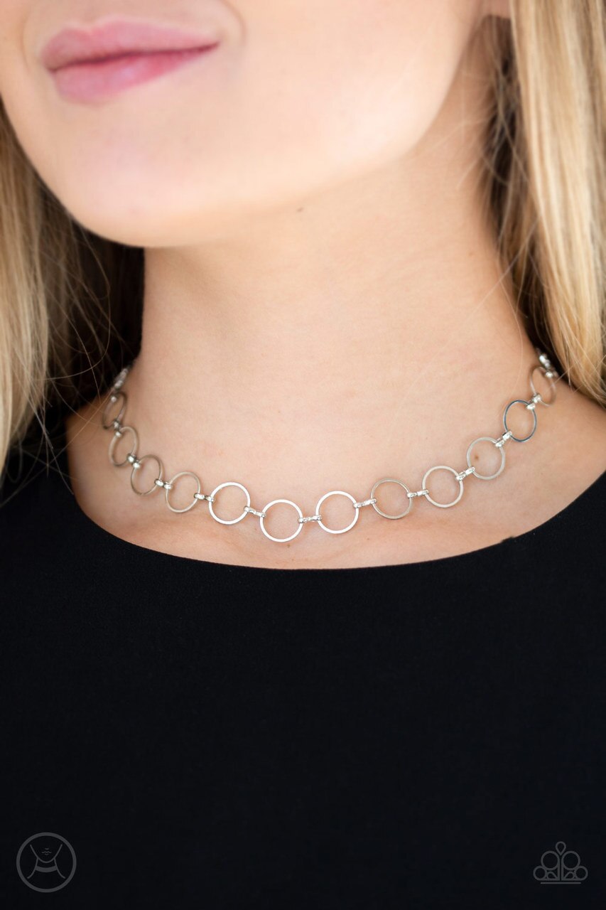 Paparazzi Necklace ~ Metro Spunk - Silver