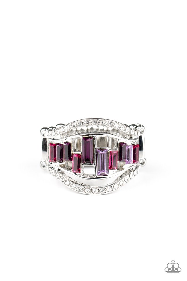 Treasure Chest Charm - Purple - Paparazzi Ring Image