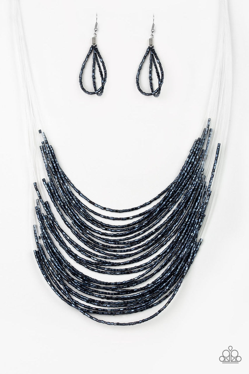 Paparazzi Necklace ~ Catwalk Queen - Blue