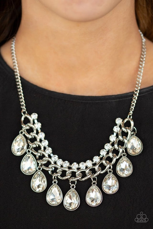 Paparazzi Necklace ~ All Toget-HEIR Now - White