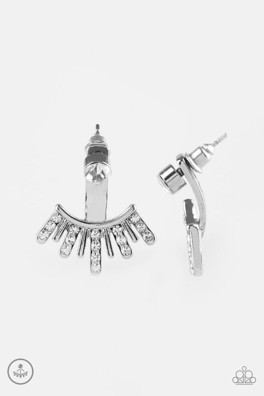 Paparazzi Earrings - Diva Dynamite - White