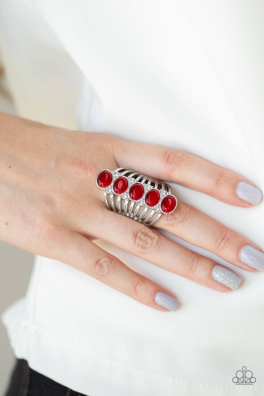 Paparazzi Ring - BLING Your Heart Out - Red