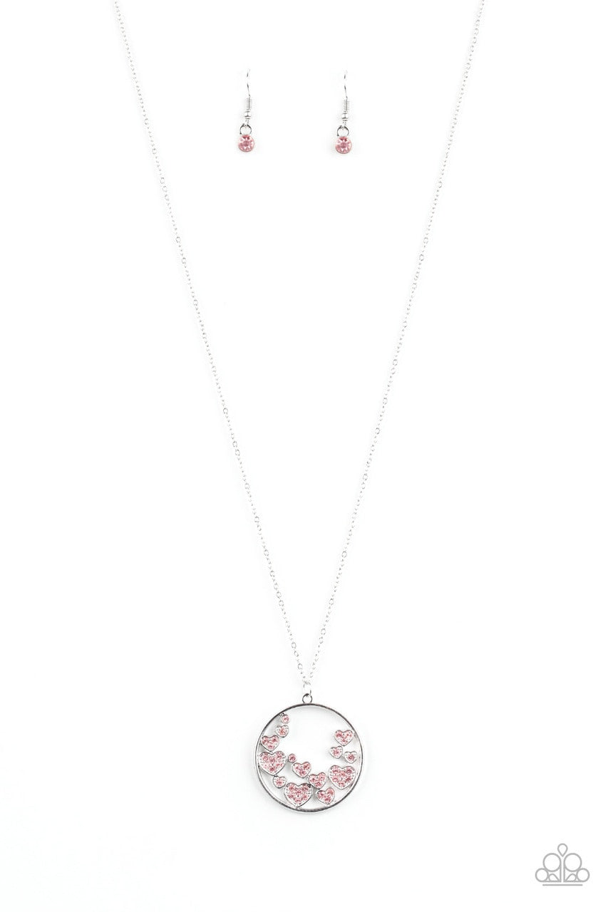 Paparazzi Necklace ~ Call Me Cupid - Pink