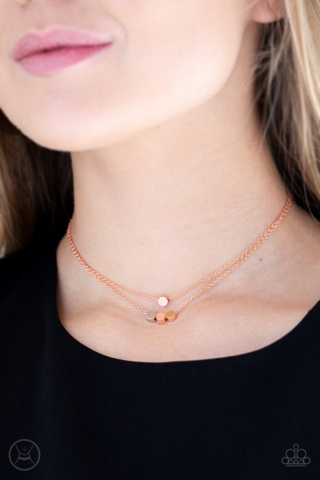 Paparazzi Necklace ~ Mini Minimalist - Copper