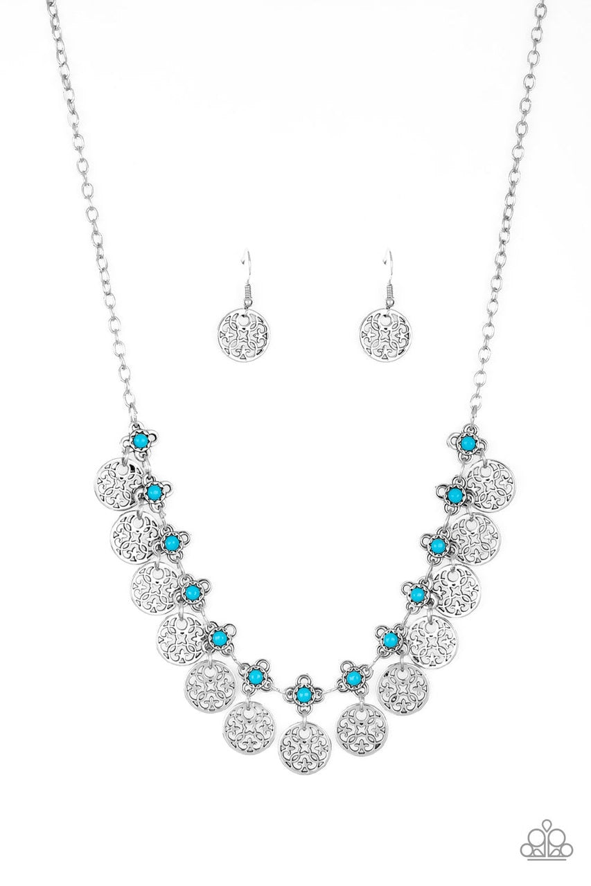 Paparazzi Necklace ~ Mandala Movement - Blue